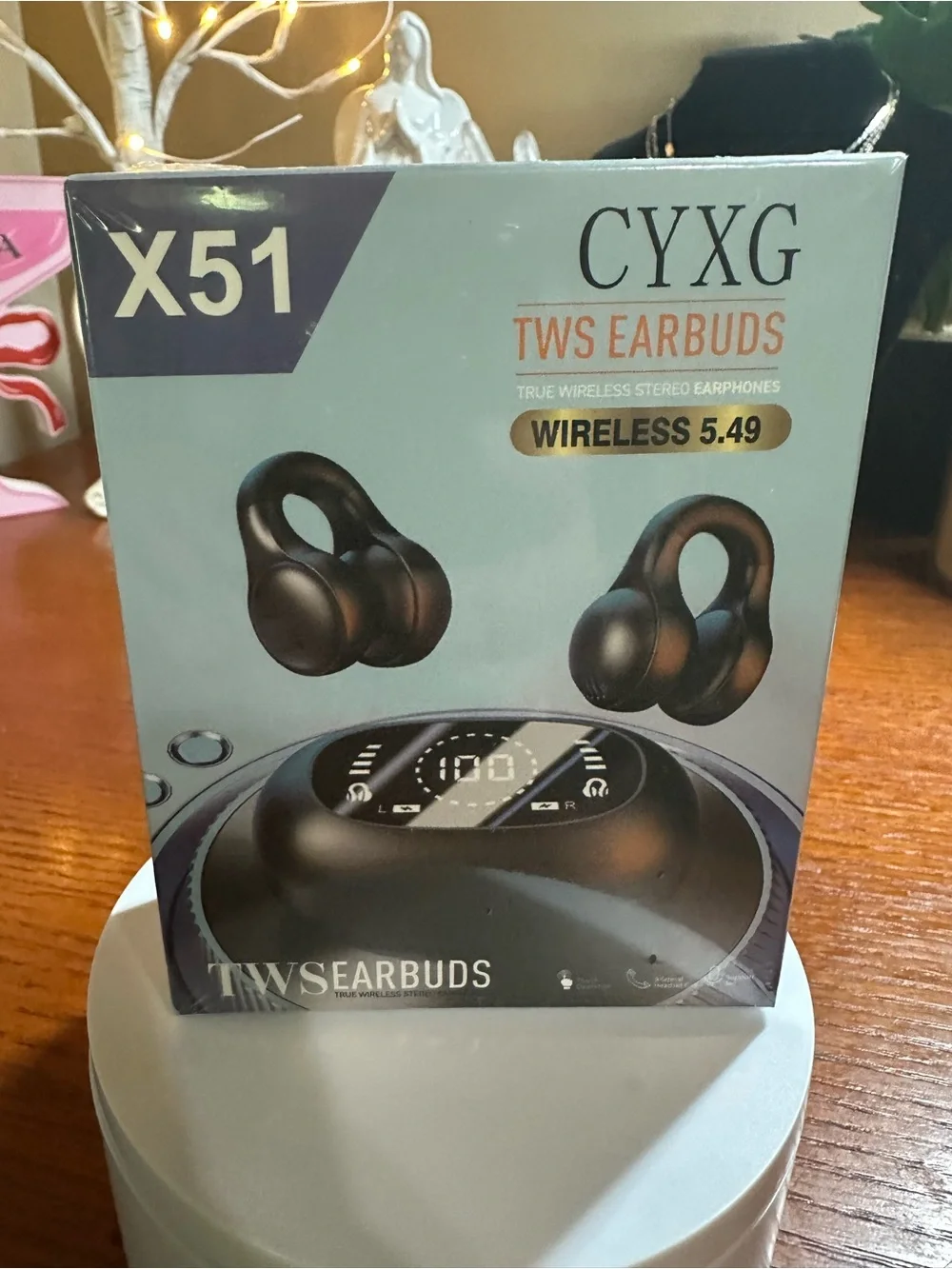 X51 Black TWS Wireless Earbuds with Charging Case